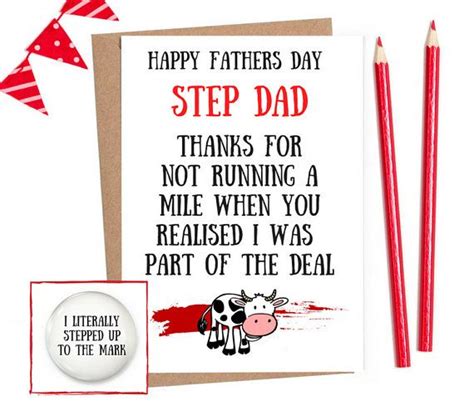 Stepdad Fathers Day Card Step Dad Fathers Day Fathers Day Funny