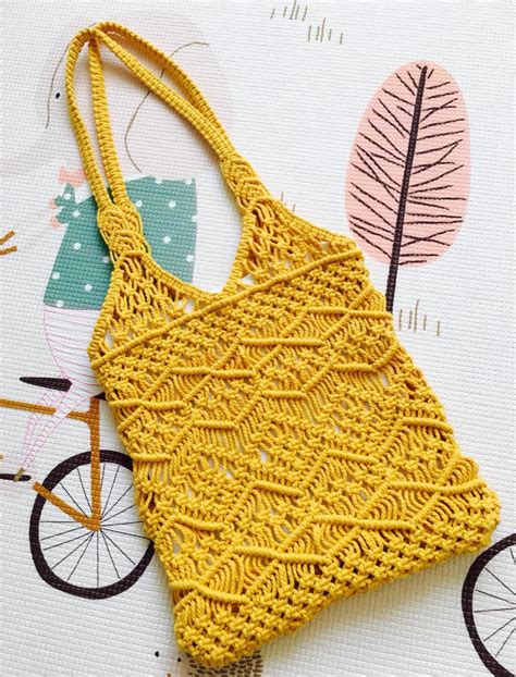 Diy Macrame Bag Boho Macrame Bag Kit Macrame Bag Diy Etsy