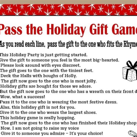 Christmas Pass The Parcel Party Game Xmas Party Printable Etsy Australia