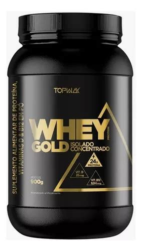 Whey Protein Gold 3w Topway 900g Morango MercadoLivre