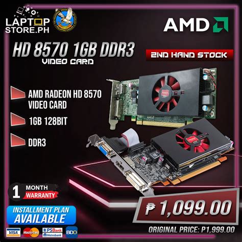 Video Card AMD Radeon HD 8570 1GB 128bit DDR3 Shopee Philippines