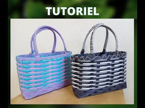 Tutoriel Vannerie De Papier N Tresser Un Sac Main Gris Youtube