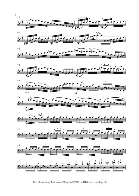 Bach Cello Suite No1 In G Major Bwv 1007 Complete Sheet Music For