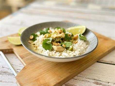 Recette poulet thaï au curry vert lait coco