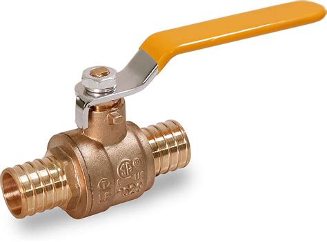 Pack Of Efield Inch Pex Brass Full Port Shut Off Ball Valve Yellow