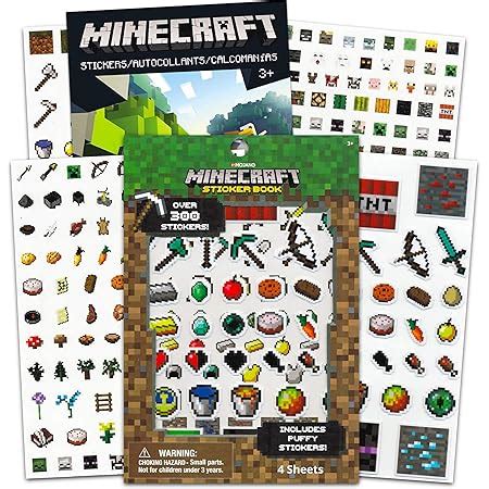 Amazon Minecraft Stickers Party Favors Super Set Over