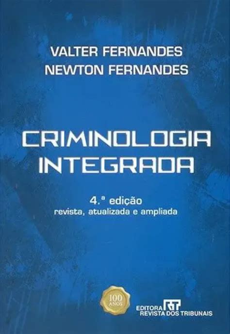 Livro Criminologia Integrada Bisturi Livros T Cnicos