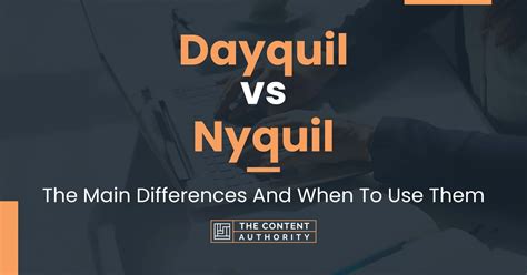 Dayquil vs Nyquil: The Main Differences And When To Use Them