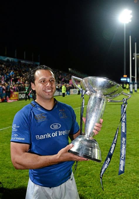 Isa Nacewa With The Amlin Challenge Cup Challenge Cup Leinster