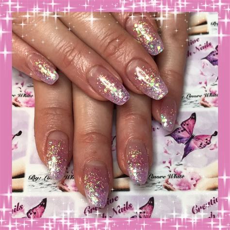 Soft Lilac Glitter Ombré Glitter Ombre Acrylic Nails Nails