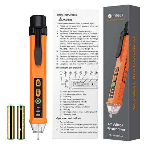 Neoteck Electrical Tester Pen Non Contact Dual Sensitivity Ac Voltage