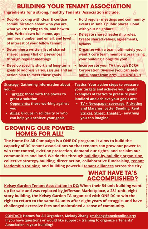 Tenant Organizing - ONE DC