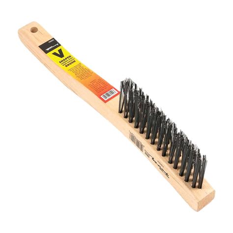 Forney 13 75 In L X 1 25 In W V Groove Scratch Brush Carbon Steel 1 Pc Ace Hardware