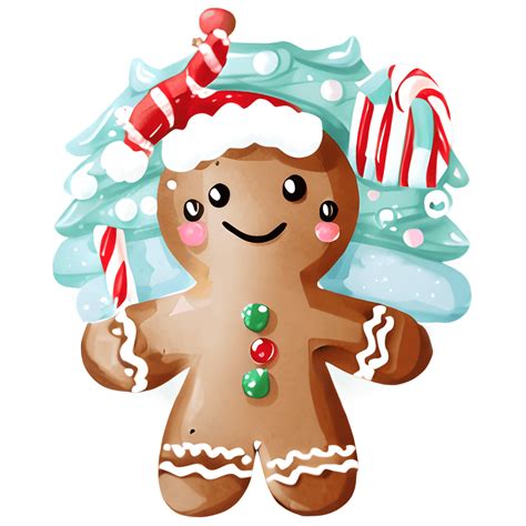 Weihnachts Lebkuchenmann Clipart Creative Fabrica