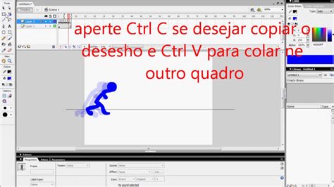 Como fazer uma animação basica no flash 8 Primeiro tutorial do canal