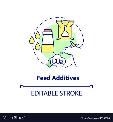 Feed Additives Concept Icon Royalty Free Vector Image