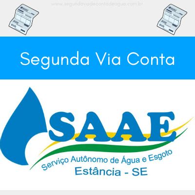 SAAE SE Emita a Segunda via SAAE SE Conta de Água 2023