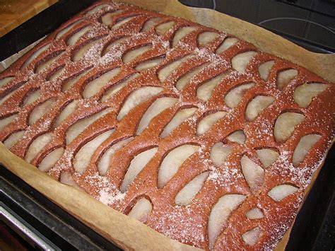 Birnenkuchen Vom Blech Von Fenchelhexe Chefkoch De