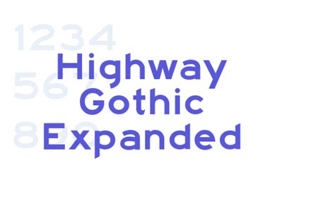 Highway Gothic Expanded - Font Free Download