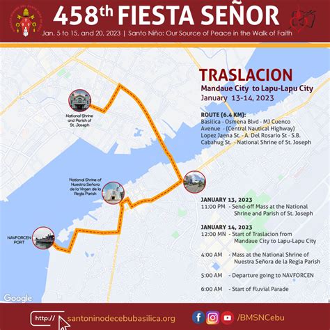 Fiesta Señor 2023 Sinulog Schedule of Novena Masses at the Basilica