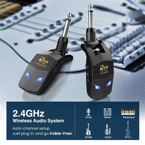 New 2023 Cfg™ Cf 80 24ghz Guitarbass Wireless System Cfg Cable