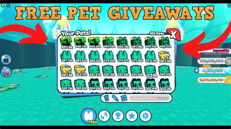 🔴 Free Pet Giveaways Live Pet Simulator X 🔴 Youtube