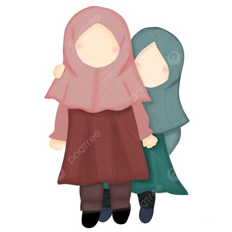 Melhores Amigas Meninas Hijab Png Meninas Hijab Duas Crianças