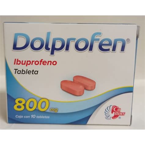 Dolprofen Ibuprofeno 800mg 10tabletas Mexipharmacy Farmacia