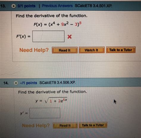 Solved Points Scalce T Previous Answers Scalcet Chegg