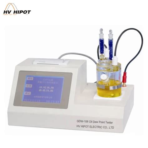 HVHIPOT GDW 106 Transformer Oil Water Content Tester Oil Dew Point