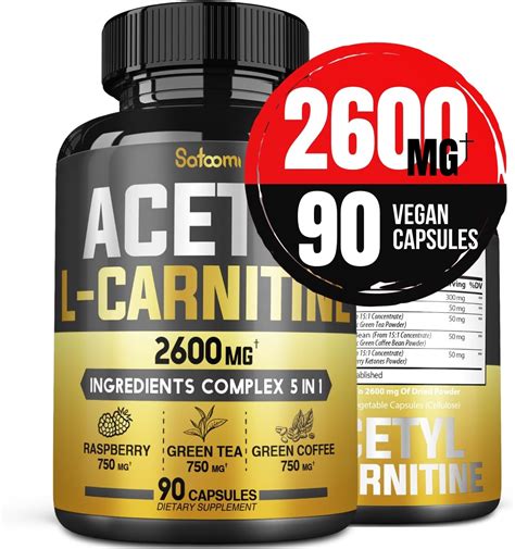 5in1 Acetyl L Carnitine Complex Capsules 2600mg Daily Body Brain And Immune