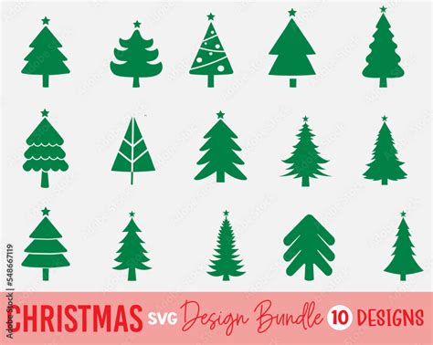 Christmas Tree Svg Bundle Christmas Svg Tree Svg Cut Files Bundle