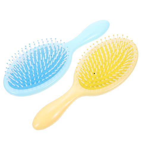 2 Pcs Comb Haircut Tools Airbag Combs Plastic Hairbrush Cute For Women