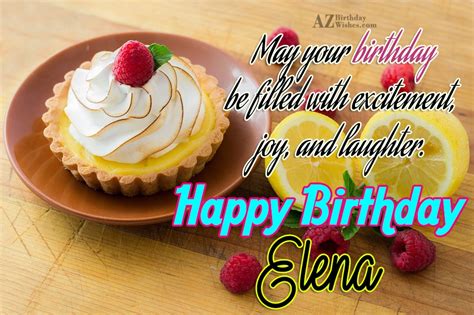 Happy Birthday Elena - AZBirthdayWishes.com