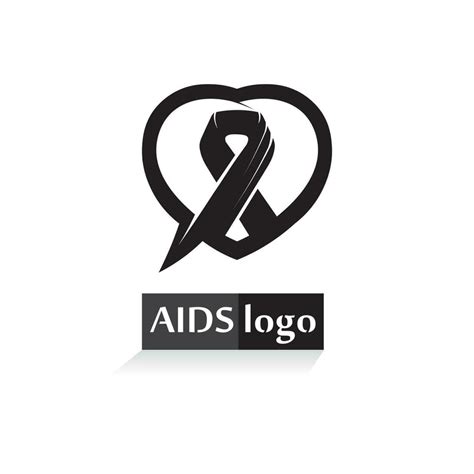 aids ribbon logo and world aids day vector design 24380450 Vector Art at Vecteezy