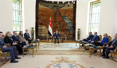 President El Sisi Receives Us Secretary Of State Blinken Sis