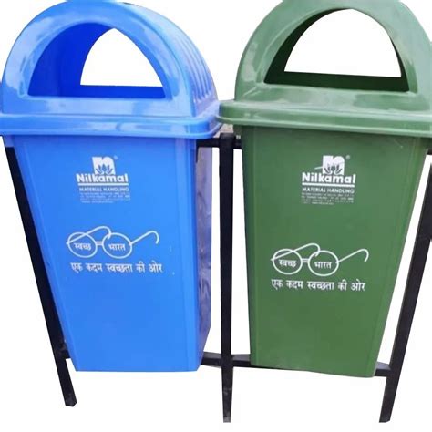 Rectangular Nilkamal Pvc Outdoor Plastic Dustbin Capacity Liter At