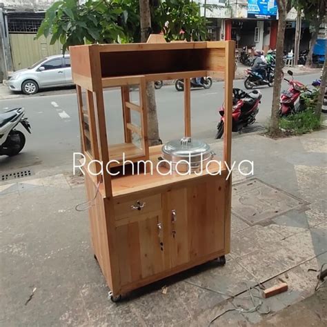 Meja Booth Jualan Kayu Jati Belanda Toko Rachmad Jaya