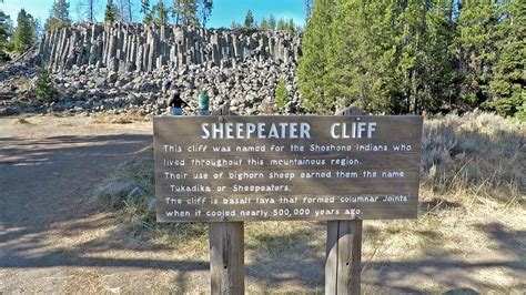 Sheepeater Cliff Yellowstone National Park Usa Youtube