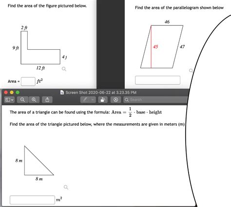 Solved Find The Area Of The Figure Pictured Below Find The