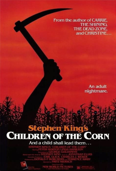 Children Of The Corn Stephen King Movies Horror Movie Posters Best