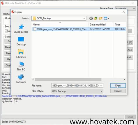 How To Use Umt Qcfire To Backup And Restore Qualcomm Qcn