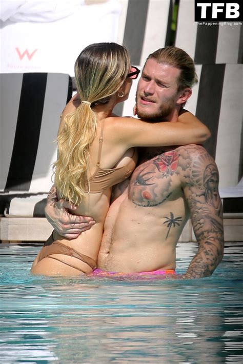 Diletta Leotta And Loris Karius Kiss And Shows Some Serious Pda By The Pool In Miami 41 Photos