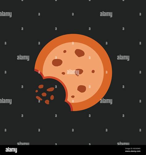 Cookie Vector Plana Icono Ilustraci N De Galleta Postre Alimentos