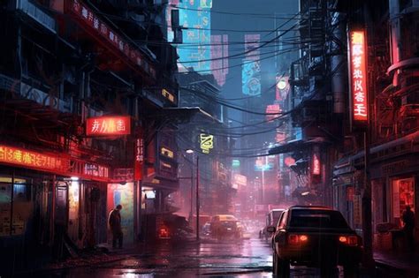 Premium AI Image | Cyberpunk city