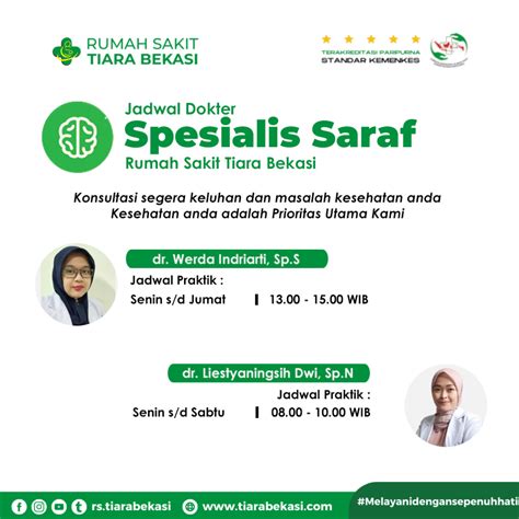 Jadwal Dokter Rumah Sakit Tiara Bekasi