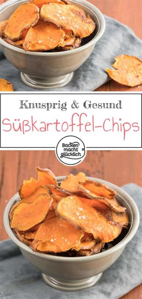 Knusprige Süßkartoffel Chips Backen Macht Glücklich