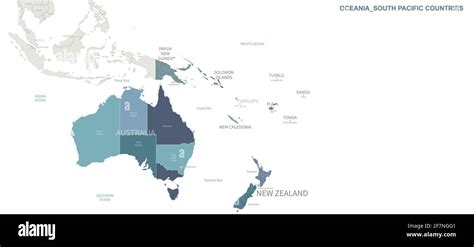 Oceania Map Hi Res Stock Photography And Images Alamy