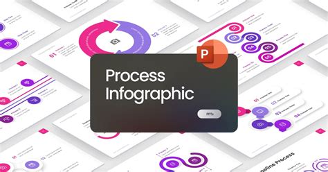 step process infographic powerpoint template  business vector