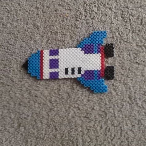 Space Rocket Perler Beads By Laperlerbeads Perler Beads Designs